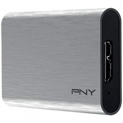 PNY Elite SSD Externo 960GB USB 3.1 Plata