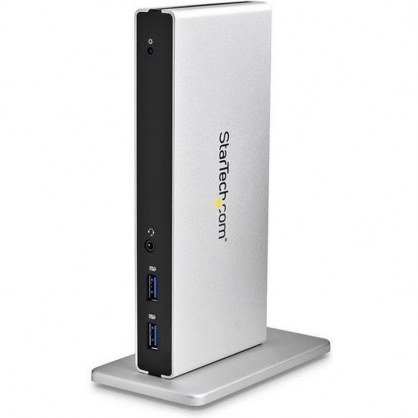 Startech Docking Station USB 3.0 para Dos Monitores con DVI y Soporte Vertical