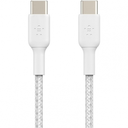Belkin Boost Charge Cable Trenzado USB-C a USB-C Carga Rpida 1m Blanco
