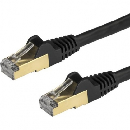 StarTech Network Cable Snagless Cat 6A 1m Black