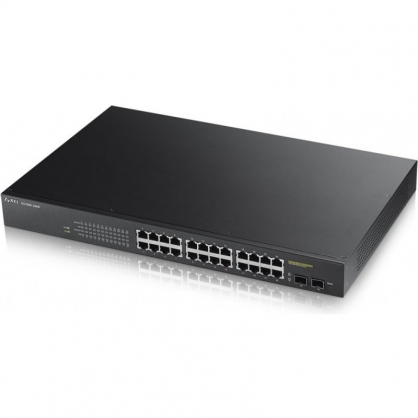 ZyXEL GS1900-24HP Managed Switch 24 Gigabit Ethernet Ports + 2 SFP